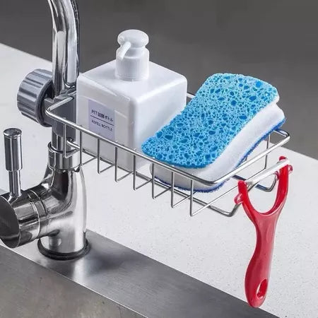 CrepClean - Suporte Prendedor de Torneira Organizador Para Pia - Entrega Grátis